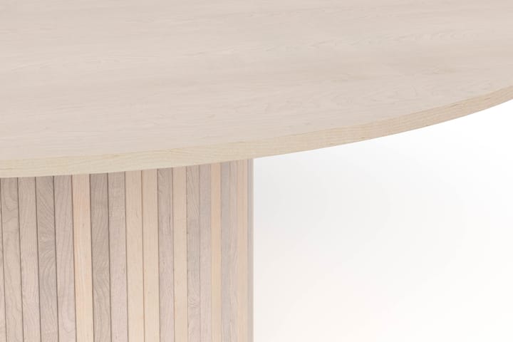 Ruokapöytä Uppveda 180 cm Pyöreä - Valkoinen - Ruokapöydät & keittiön pöydät