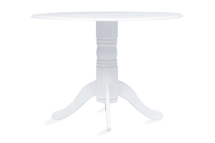 Ruokapöytä valkoinen 106 cm kumipuu - Valkoinen - Ruokapöydät & keittiön pöydät