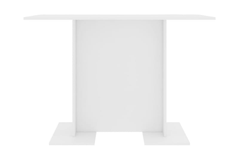 Ruokapöytä valkoinen 110x60x75 cm lastulevy - Valkoinen - Huonekalut - Pöytä & ruokailuryhmä - Ruokapöydät & keittiön pöydät