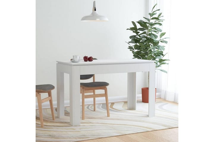 Ruokapöytä valkoinen 120x60x76 cm lastulevy - Valkoinen - Ruokapöydät & keittiön pöydät