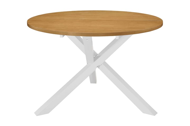 Ruokapöytä valkoinen 120x75 cm MDF - Valkoinen - Ruokapöydät & keittiön pöydät