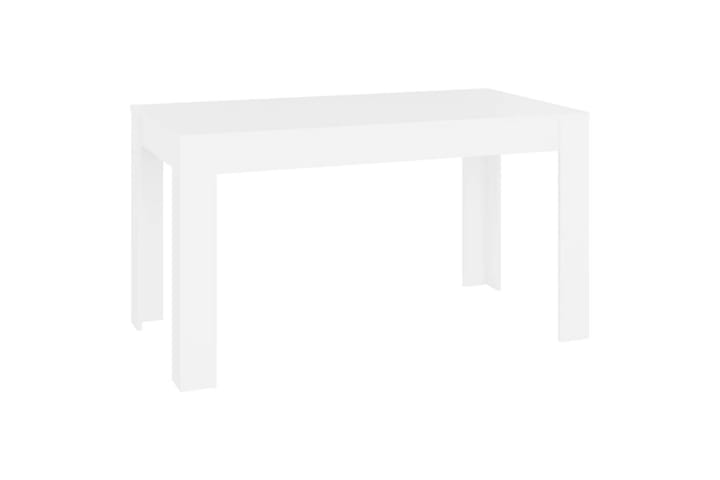 Ruokapöytä valkoinen 140x74,5x76 cm lastulevy - Ruokapöydät & keittiön pöydät