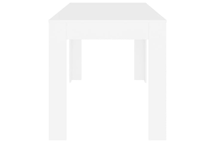 Ruokapöytä valkoinen 140x74,5x76 cm lastulevy - Ruokapöydät & keittiön pöydät