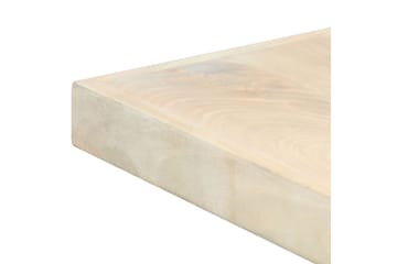 Ruokapöytä valkoinen 160x80x75 cm mangopuu - Valkoinen - Huonekalut - Pöytä & ruokailuryhmä - Ruokapöydät & keittiön pöydät
