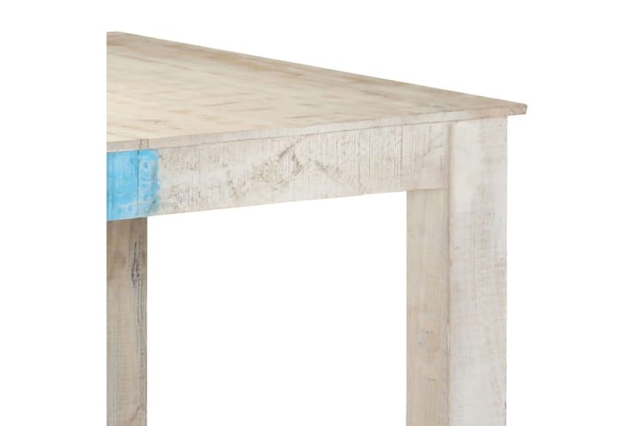 Ruokapöytä valkoinen 180x90x76 cm täysi mangopuu - Valkoinen - Ruokap�öydät & keittiön pöydät