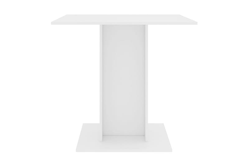 Ruokapöytä valkoinen 80x80x75 cm lastulevy - Valkoinen - Huonekalut - Pöytä & ruokailuryhmä - Ruokapöydät & keittiön pöydät