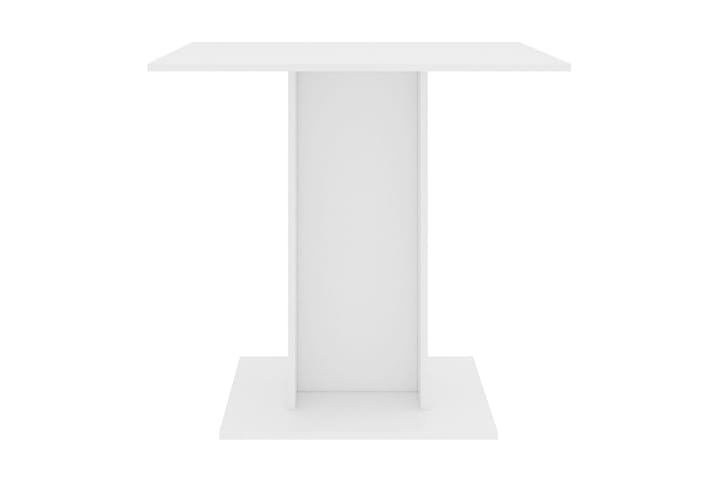 Ruokapöytä valkoinen 80x80x75 cm lastulevy - Valkoinen - Ruokapöydät & keittiön pöydät