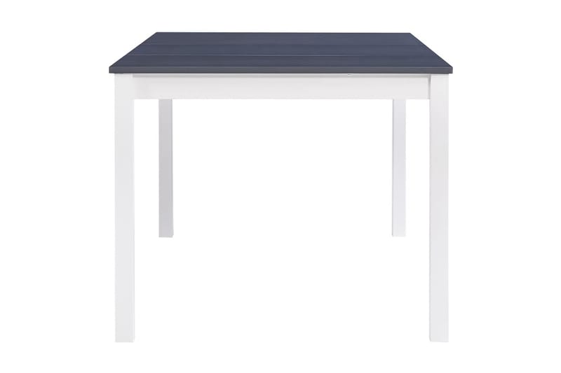 Ruokapöytä valkoinen ja harmaa 180x90x73 cm mänty - Harmaa - Huonekalut - Pöytä & ruokailuryhmä - Ruokapöydät & keittiön pöydät