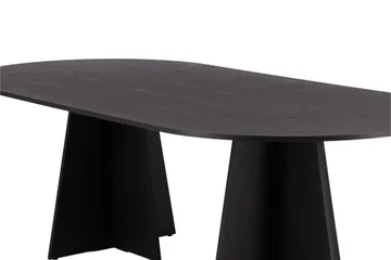 Ruokapöytä Venture Home Bootcut-ruokapöytä 230x115x75 cm ovaali Black - Huonekalut - Pöytä & ruokailuryhmä - Ruokapöydät & keittiön pöydät