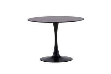 Ruokapöytä Venture Home Glade-ruokapöytä 100x74 cm pyöreä Black - Huonekalut - Pöytä & ruokailuryhmä - Ruokapöydät & keittiön pöydät