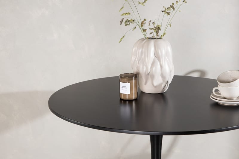 Ruokapöytä Venture Home Glade-ruokapöytä 100x74 cm pyöreä Black - Huonekalut - Pöytä & ruokailuryhmä - Ruokapöydät & keittiön pöydät