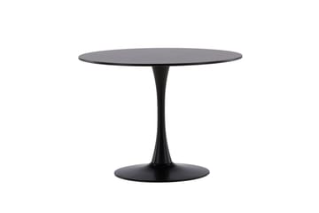 Ruokapöytä Venture Home Glade-ruokapöytä 100x74 cm pyöreä Black - Huonekalut - Pöytä & ruokailuryhmä - Ruokapöydät & keittiön pöydät