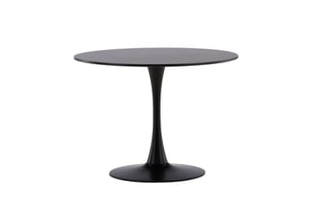 Ruokapöytä Venture Home Glade-ruokapöytä 100x74 cm pyöreä Black - Huonekalut - Pöytä & ruokailuryhmä - Ruokapöydät & keittiön pöydät