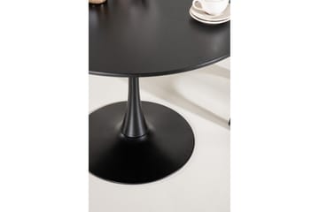Ruokapöytä Venture Home Glade-ruokapöytä 100x74 cm pyöreä Black - Huonekalut - Pöytä & ruokailuryhmä - Ruokapöydät & keittiön pöydät