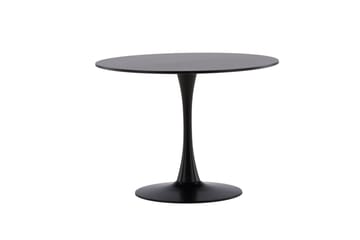 Ruokapöytä Venture Home Glade-ruokapöytä 100x74 cm pyöreä Black - Huonekalut - Pöytä & ruokailuryhmä - Ruokapöydät & keittiön pöydät