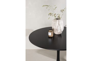 Ruokapöytä Venture Home Glade-ruokapöytä 100x74 cm pyöreä Black - Huonekalut - Pöytä & ruokailuryhmä - Ruokapöydät & keittiön pöydät