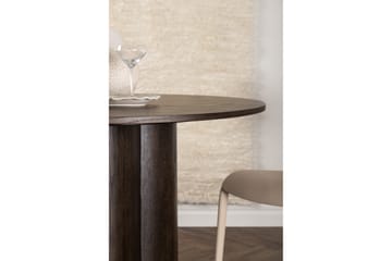 Ruokapöytä Venture Home Olivia-ruokapöytä 110 cm pyöreä Brown 110 cm - Huonekalut - Pöytä & ruokailuryhmä - Ruokapöydät & keittiön pöydät
