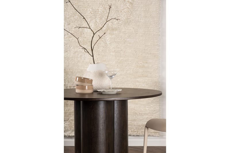 Ruokapöytä Venture Home Olivia-ruokapöytä 110 cm pyöreä Brown 110 cm - Huonekalut - Pöytä & ruokailuryhmä - Ruokapöydät & keittiön pöydät