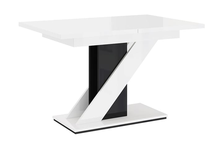 Ruokapöytä Yayla 120 cm - Valkoinen/Musta - Ruokapöydät & keittiön pöydät