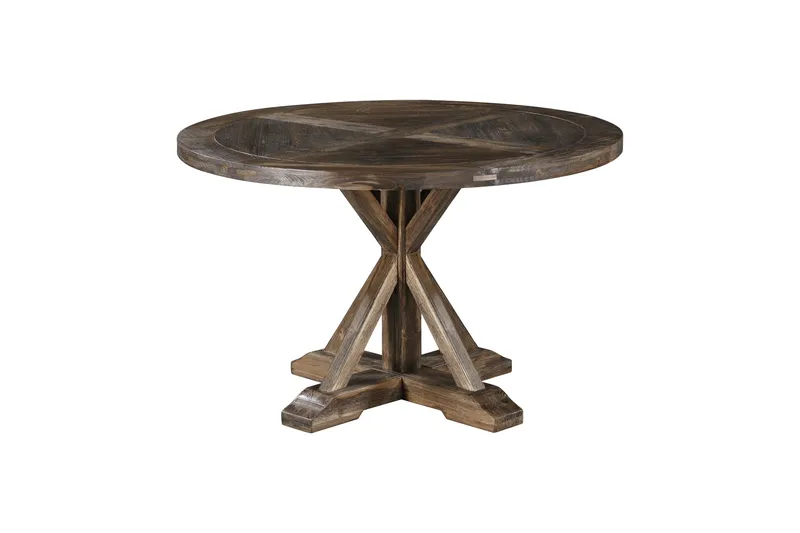 Ruokapöytä Yorkshire 150 cm Pyöreä - Ruskea - Huonekalut - Pöytä & ruokailuryhmä - Ruokapöydät & keittiön pöydät