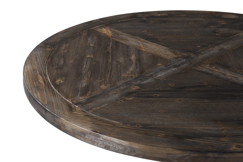 Ruokapöytä Yorkshire 150 cm Pyöreä - Luonnonväri/Musta - Huonekalut - Pöytä & ruokailuryhmä - Ruokapöydät & keittiön pöydät