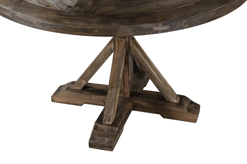 Ruokapöytä Yorkshire 150 cm Pyöreä - Ruskea - Huonekalut - Pöytä & ruokailuryhmä - Ruokapöydät & keittiön pöydät