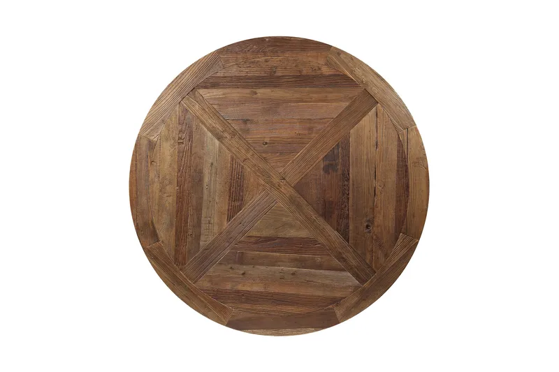 Ruokapöytä Yorkshire Vintage 150 cm Pyöreä - Ruskea - Huonekalut - Pöytä & ruokailuryhmä - Ruokapöydät & keittiön pöydät