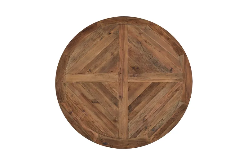 Ruokapöytä Yorkshire Vintage 150 cm Pyöreä - Ruskea - Huonekalut - Pöytä & ruokailuryhmä - Ruokapöydät & keittiön pöydät