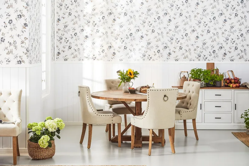 Ruokapöytä Yorkshire Vintage 150 cm Pyöreä - Ruskea - Huonekalut - Pöytä & ruokailuryhmä - Ruokapöydät & keittiön pöydät