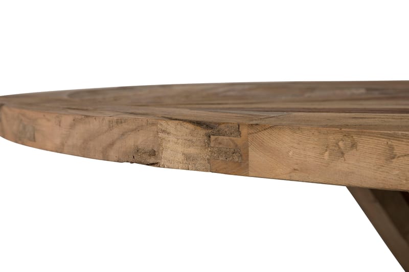 Ruokapöytä Yorkshire Vintage 150 cm Pyöreä - Ruskea - Huonekalut - Pöytä & ruokailuryhmä - Ruokapöydät & keittiön pöydät