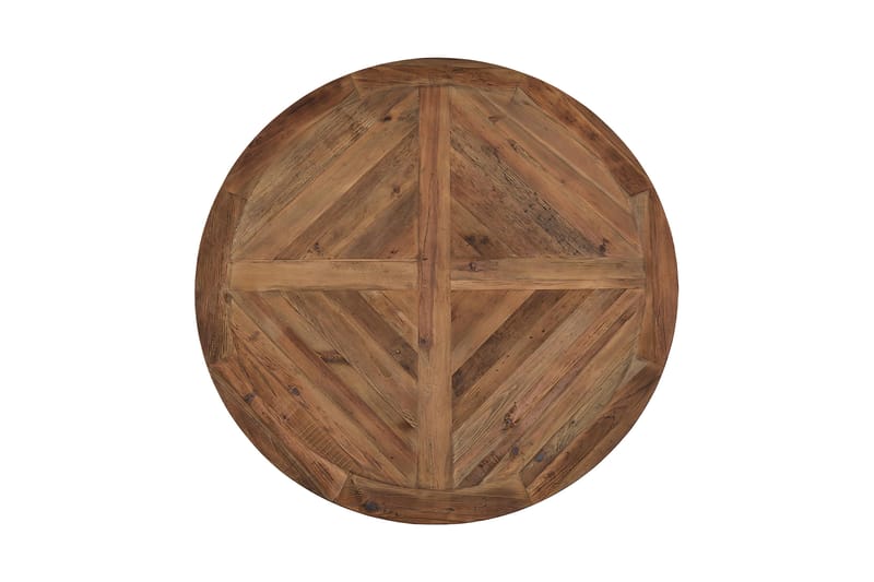 Ruokapöytä Yorkshire Vintage 150 cm Pyöreä - Ruskea - Huonekalut - Pöytä & ruokailuryhmä - Ruokapöydät & keittiön pöydät