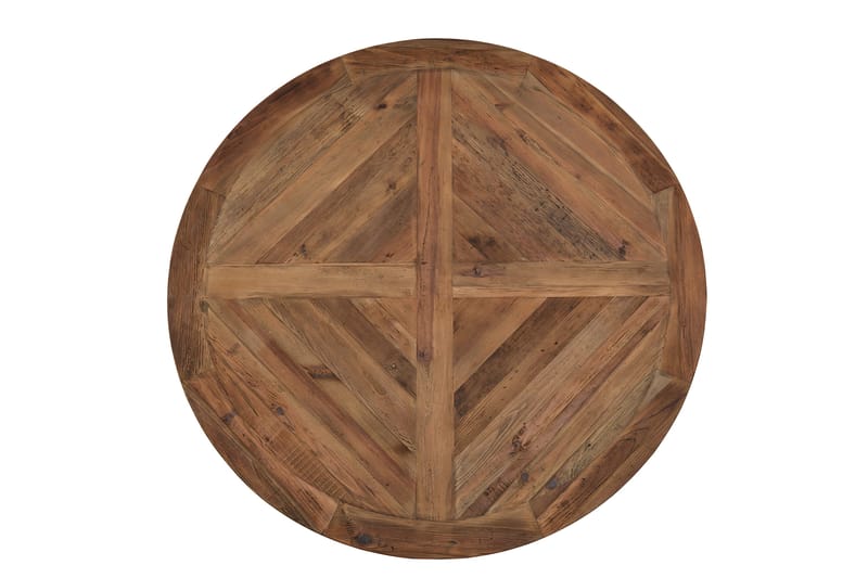 Ruokapöytä Yorkshire Vintage 150 cm Pyöreä - Vintage Luonnonväri/Valkoinen - Huonekalut - Pöytä & ruokailuryhmä - Ruokapöydät & keittiön pöydät