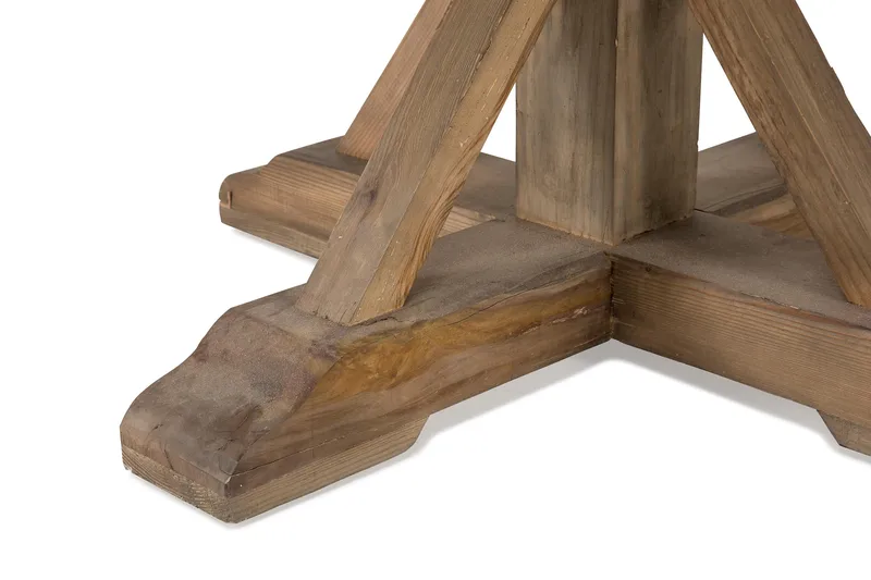 Ruokapöytä Yorkshire Vintage 150 cm Pyöreä - Ruskea - Huonekalut - Pöytä & ruokailuryhmä - Ruokapöydät & keittiön pöydät