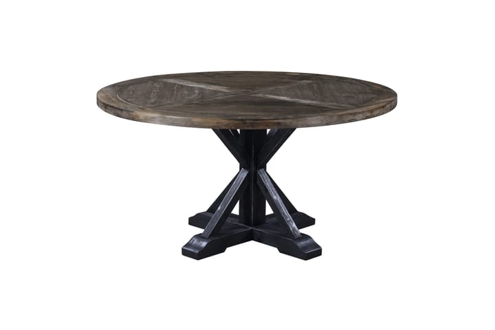 Ruokapöytä Yorkshire Premium 150 cm Pyöreä - Ruskea/Musta - Ruokapöydät & keittiön pöydät