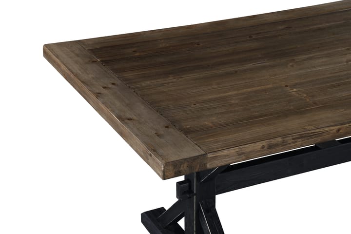 Ruokapöytä Yorkshire Premium 200 cm Jatkettava - Luonnonväri/Musta - Ruokapöydät & keittiön pöydät