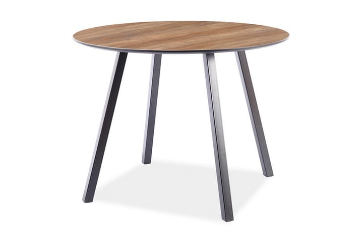 Ruokapöytä Pardee 100 cm Pyöreä - Luonnonväri/Musta - Ruokapöydät & keittiön pöydät