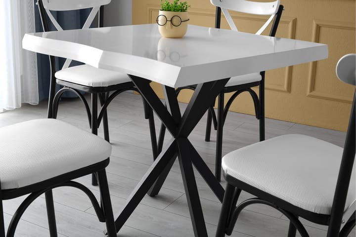 Ruokapöytä Paqus 80 cm - Valkoinen - Ruokapöydät & keittiön pöydät