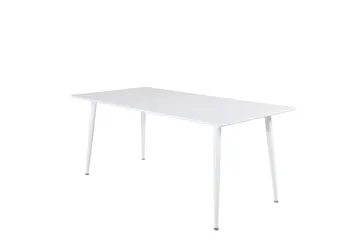 Ruokapöytä Polar 180 cm - Valkoinen/Valkoinen - Huonekalut - Pöytä & ruokailuryhmä - Ruokapöydät & keittiön pöydät