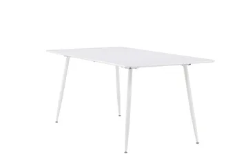 Silar Ruokapöytä 180x90 cm - Valkoinen - Huonekalut - Pöytä & ruokailuryhmä - Ruokapöydät & keittiön pöydät