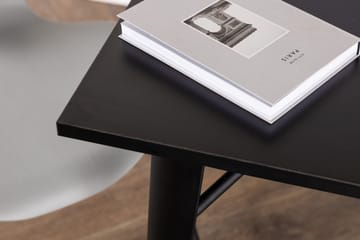 Tempe pieni neliönmuotoinen ruokapöytä 80 cm metallilook-ulkonäöllä - Musta - Huonekalut - Pöytä & ruokailuryhmä - Ruokapöydät & keittiön pöydät