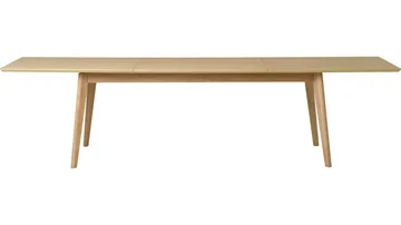Ruokapöytä Ålvik 200/300x95 cm - Valkopigmentoitu tammi - Huonekalut - Pöytä & ruokailuryhmä - Ruokapöydät & keittiön pöydät