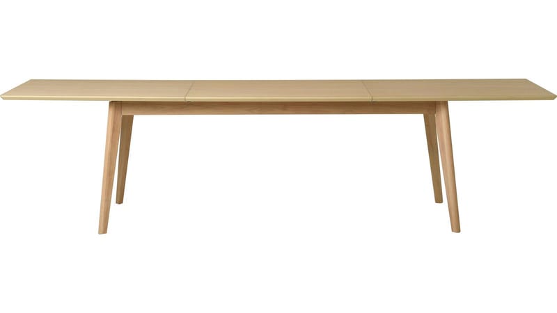 Ruokapöytä Ålvik 200/300x95 cm - Valkopigmentoitu tammi - Huonekalut - Pöytä & ruokailuryhmä - Ruokapöydät & keittiön pöydät