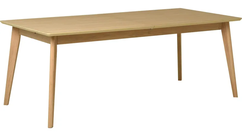 Ruokapöytä Ålvik 200/300x95 cm, Valkopigmentoitu tammi