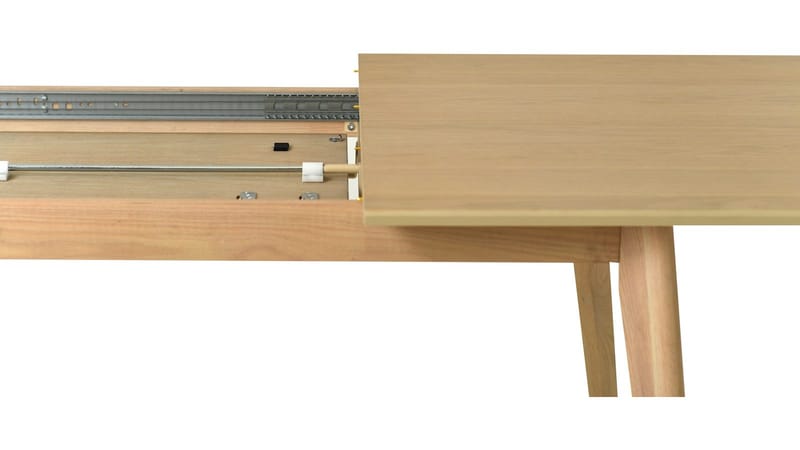Ruokapöytä Ålvik 200/300x95 cm - Valkopigmentoitu tammi - Huonekalut - Pöytä & ruokailuryhmä - Ruokapöydät & keittiön pöydät