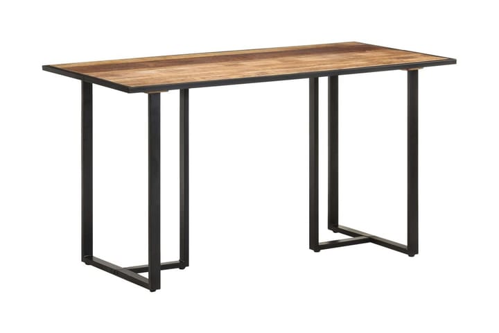 Ruokapöytä 140 cm karkea mangopuu - Ruskea - Ruokapöydät & keittiön pöydät
