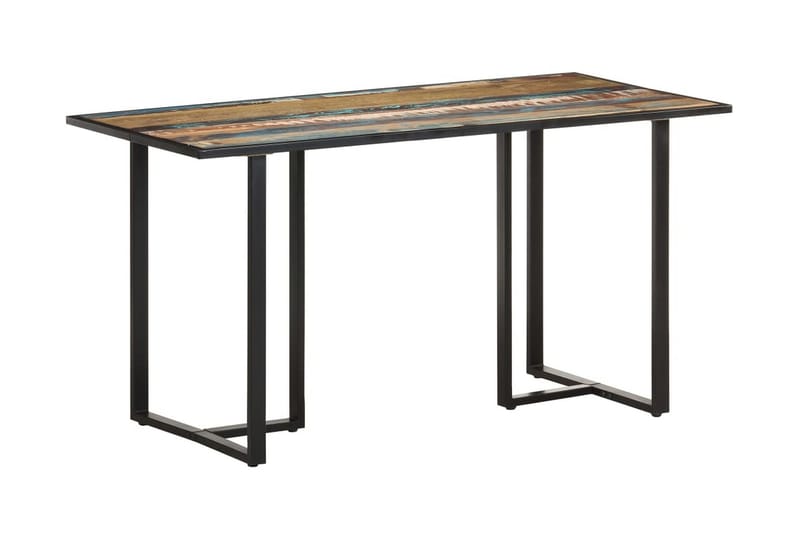 Ruokapöytä 140 cm kierrätetty täyspuu - Monivärinen - Huonekalut - Pöytä & ruokailuryhmä - Ruokapöydät & keittiön pöydät