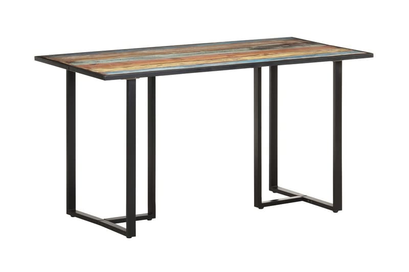 Ruokapöytä 140 cm kierrätetty täyspuu - Monivärinen - Huonekalut - Pöytä & ruokailuryhmä - Ruokapöydät & keittiön pöydät