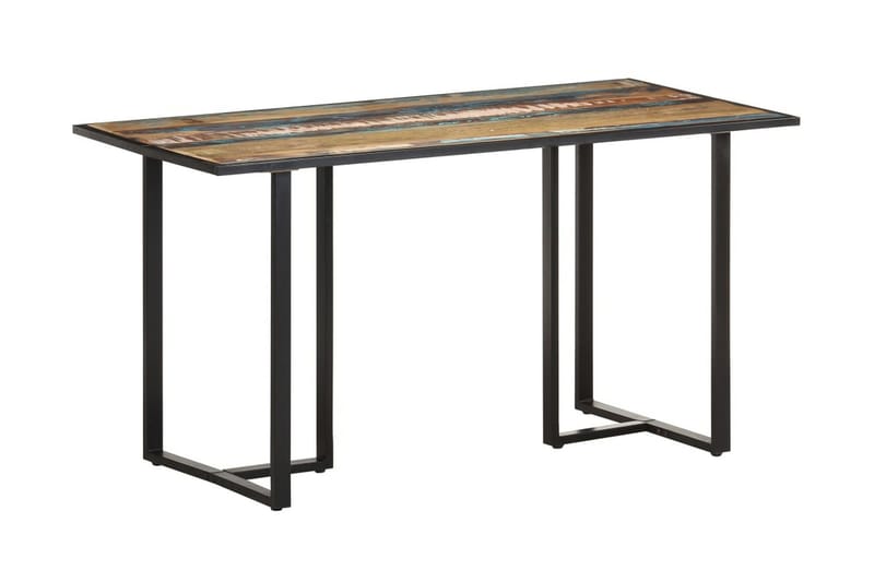 Ruokapöytä 140 cm kierrätetty täyspuu - Monivärinen - Huonekalut - Pöytä & ruokailuryhmä - Ruokapöydät & keittiön pöydät