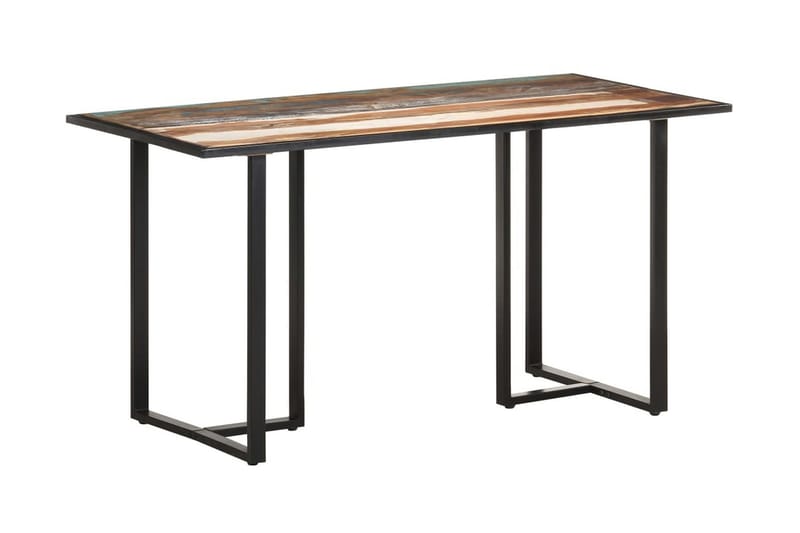 Ruokapöytä 140 cm kierrätetty täyspuu - Monivärinen - Huonekalut - Pöytä & ruokailuryhmä - Ruokapöydät & keittiön pöydät