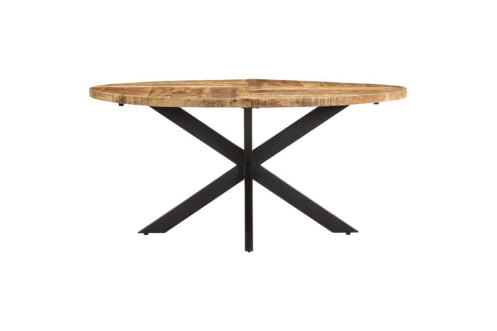 Ruokapöytä 160x90x75 cm karkea mangopuu - Ruokapöydät & keittiön pöydät